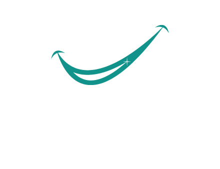 crescent forming a smile for a dental logo