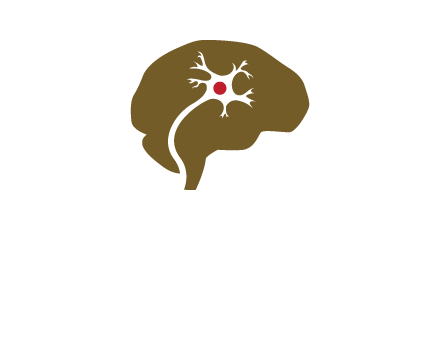 nerve cell inside brain logo