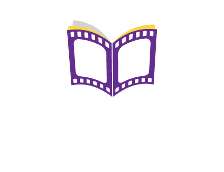 book of film reel logo