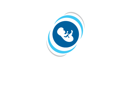 baby inside the circle with swooshes logo