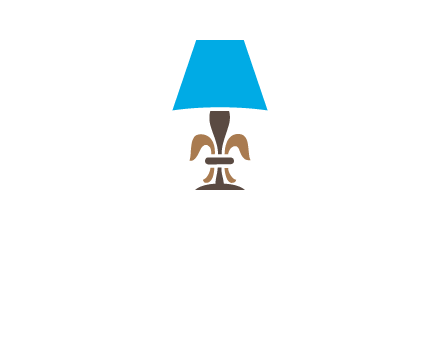 abstract lamp logo