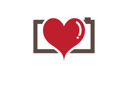 camera with heart logo