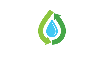 arrows around water drop icon