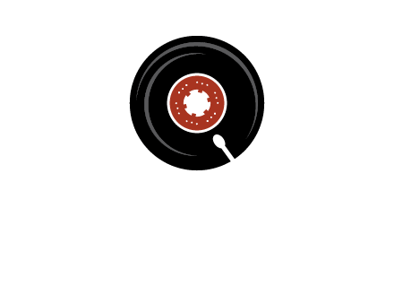 music disk on player logo