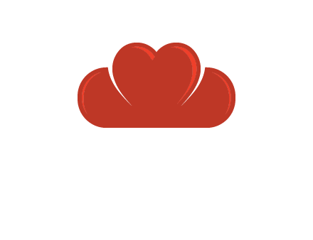 heart shaped cloud logo