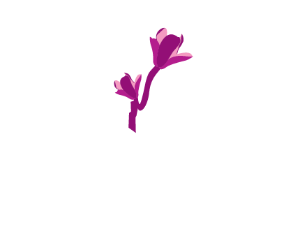 abstract flower logo