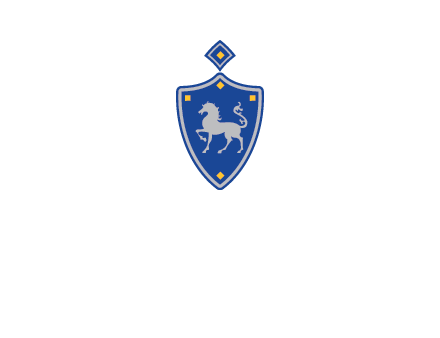 horse in shield logo