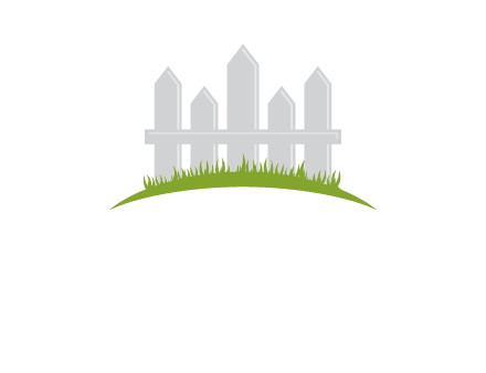 fences on grass logo