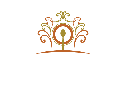 spoon on a throne chair logo