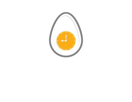 clock in the egg logo