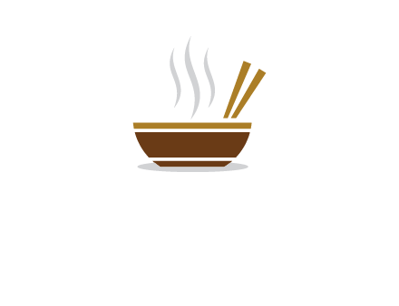 bowl and chopsticks logo