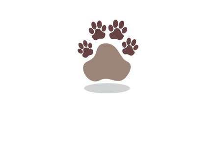 paw prints logo