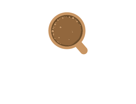 coffee cup with bubbles icon