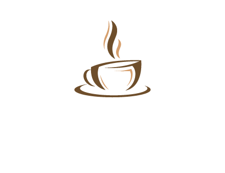 abstract coffee cup logo