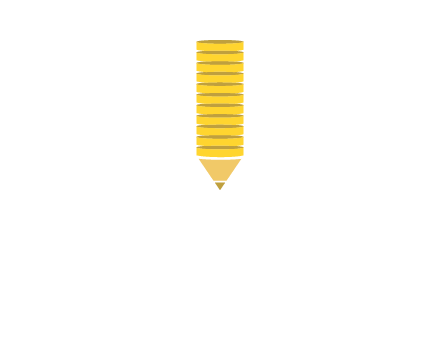 coins pencil vector