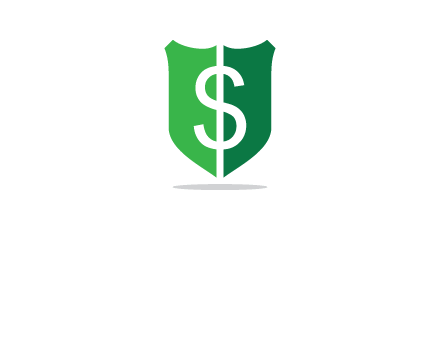 dollar sign in shield logo