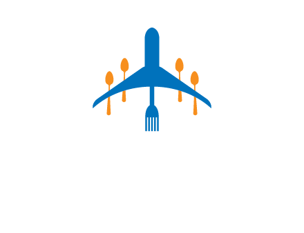 fork spoon plane travel & hospitality logo