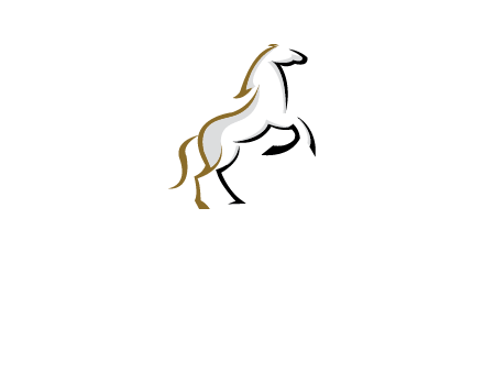 line art horse logo