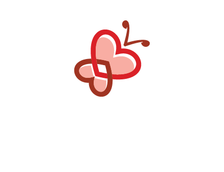 heart butterfly logo