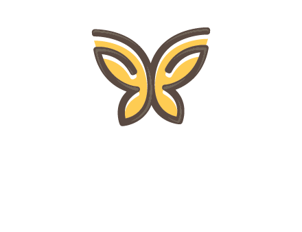 butterfly outline logo