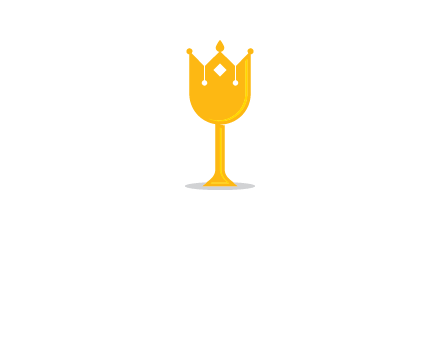 wine glass crown logo