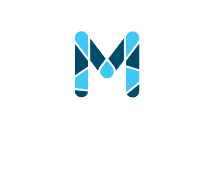 mosaic letter M logo