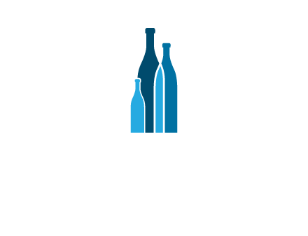 wine bottle logo