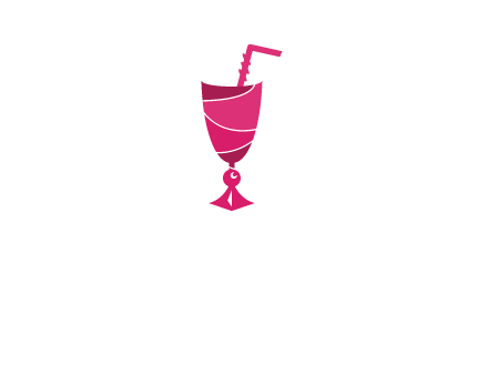 party juice glass logo