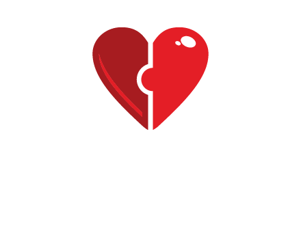 puzzle heart icon