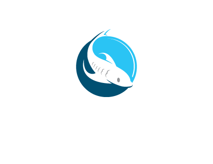 fish inside circle logo