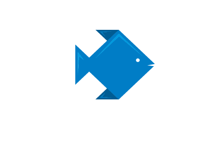 origami fish logo