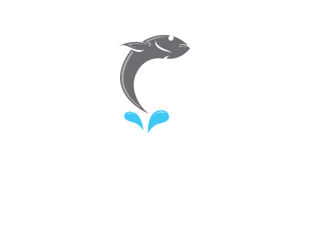 fish jumping out of water icon