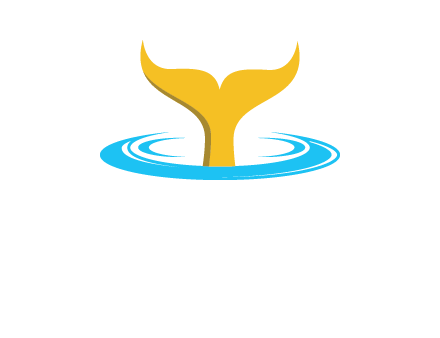 fish tail in water logo