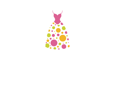 polka dots skirt vector