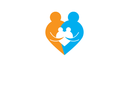 heart shaped family icon