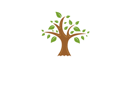 tree with leaves logo