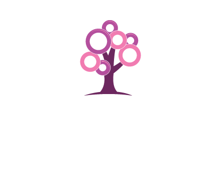 circles on tree logo