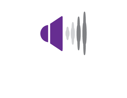 waves coming out of speaker icon