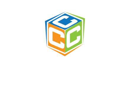 Letters CCC in a cube logo