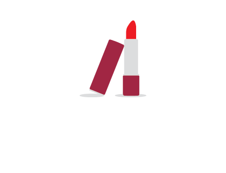 lipstick with lid beauty logo