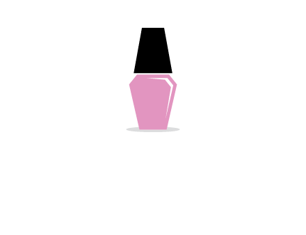 nail paint bottle beauty logo