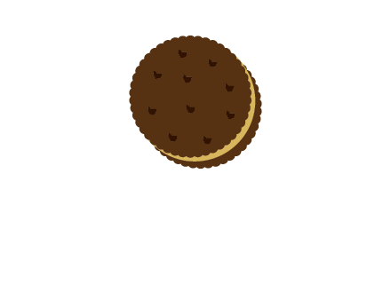 cream biscuit illustration