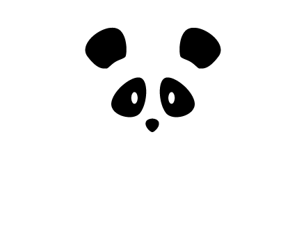 panda face gift logo