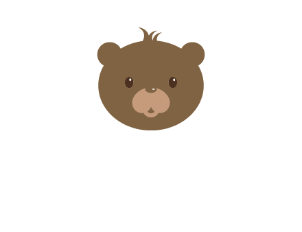 teddy bear face gift logo