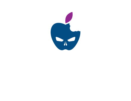 games logo with mask in apple