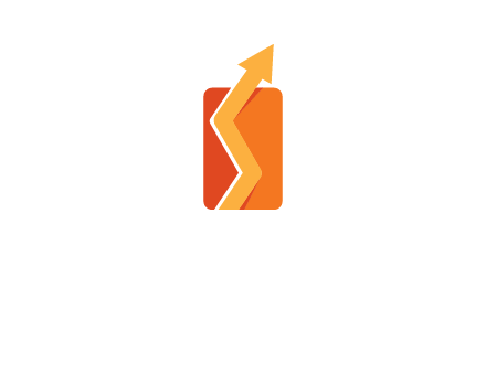 upward pointing growth arrows logo